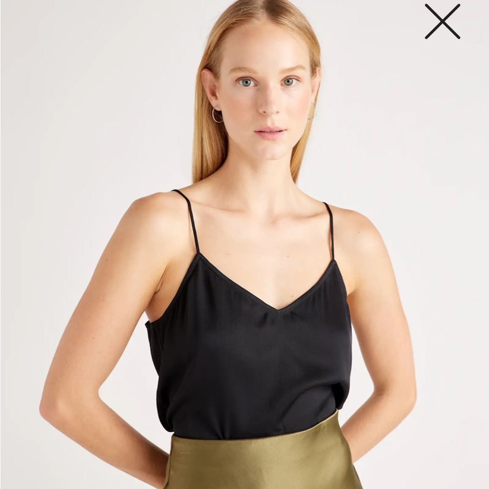 Quince Black Women's Camisole Top